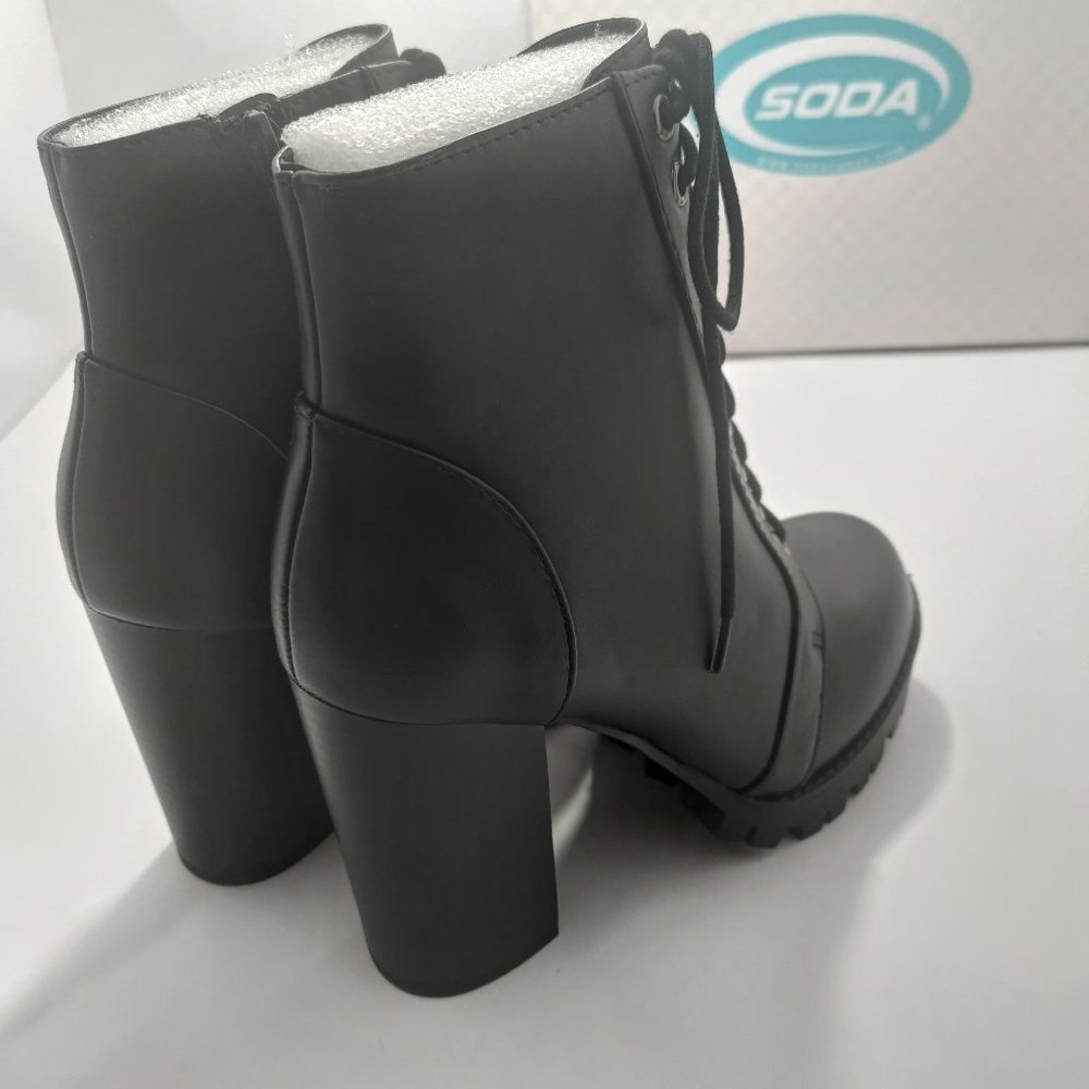 CHALET High Heel Ankle Boot Black - Picture 3 of 5